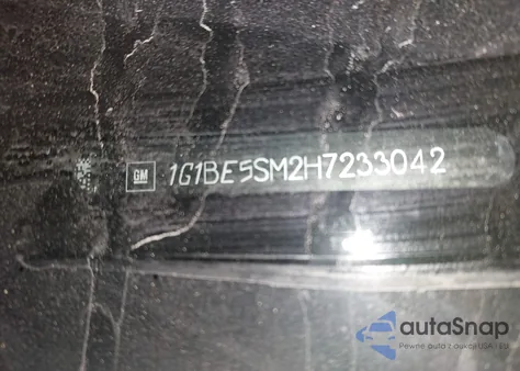 2017 Chevrolet Cruze Lt Auto z USA, uszkodzony, nr VIN 1G1BE5SM2H7233042